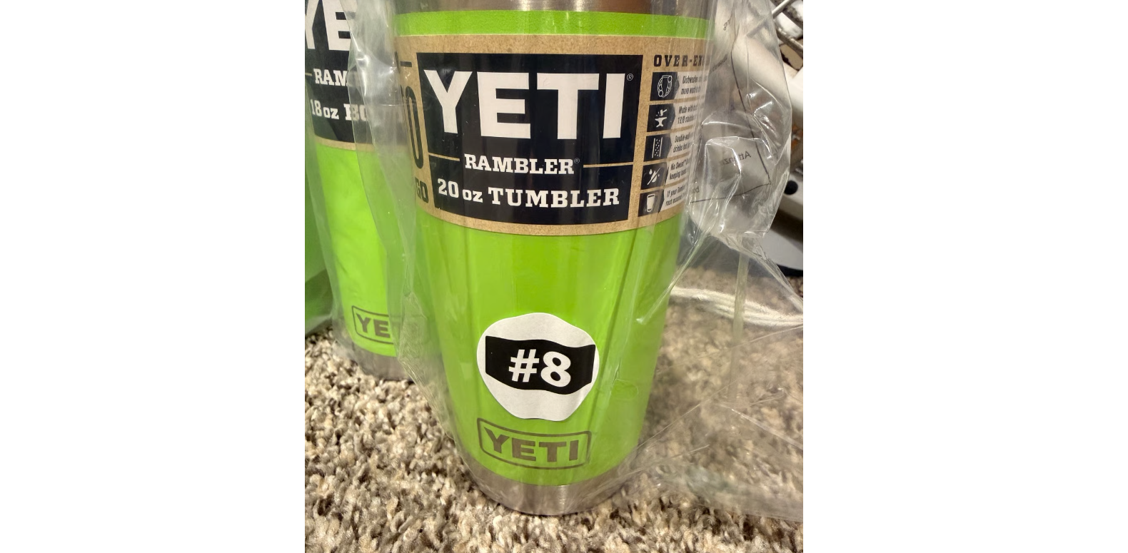 yeti cooler and cup bundle green | brand new complete set with matching drinkware as pictured
