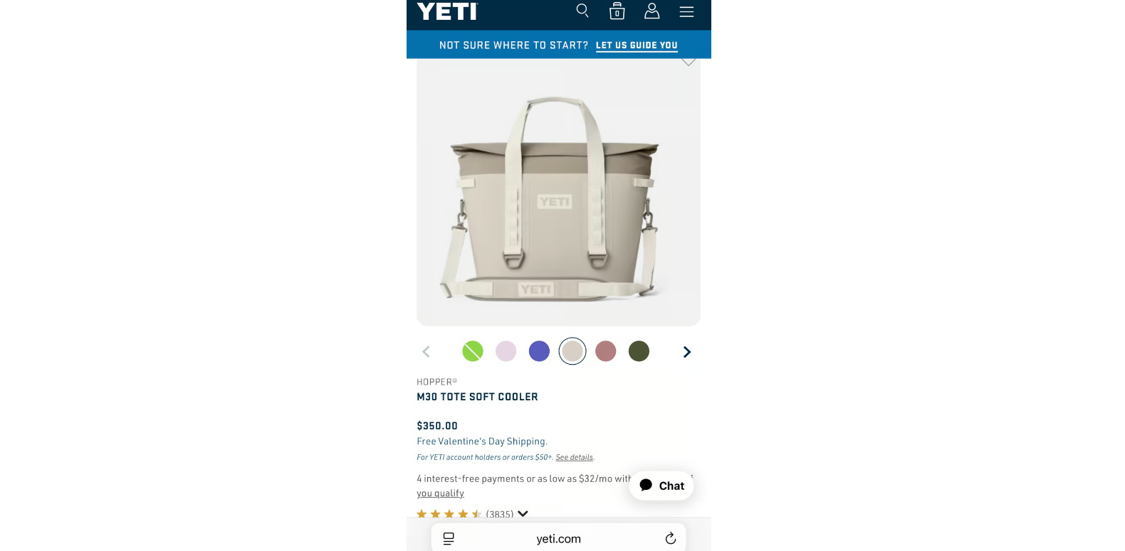 YETI Hopper M30 soft cooler UK outdoor use