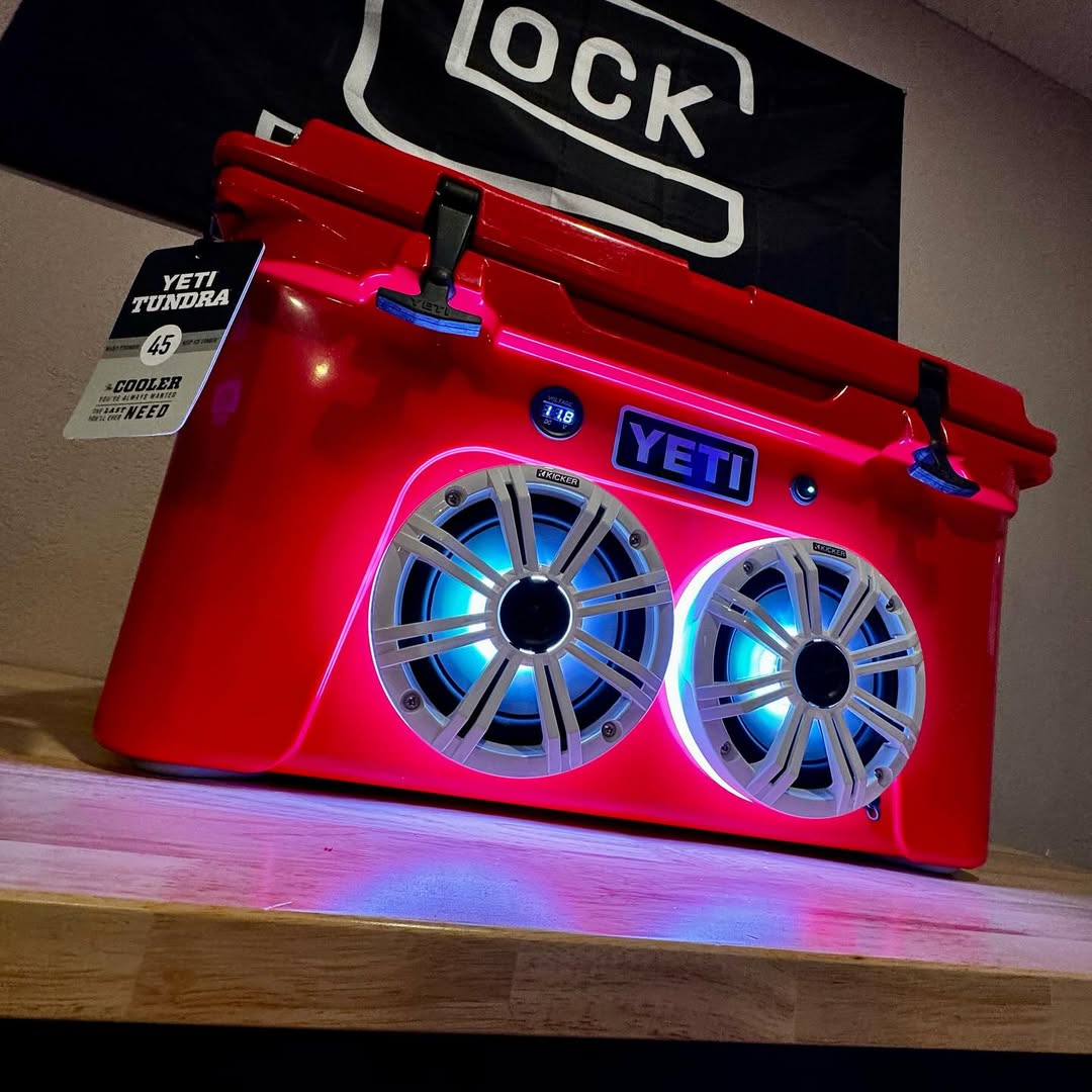 yeti tundra 45 cooler speaker uk rescue red