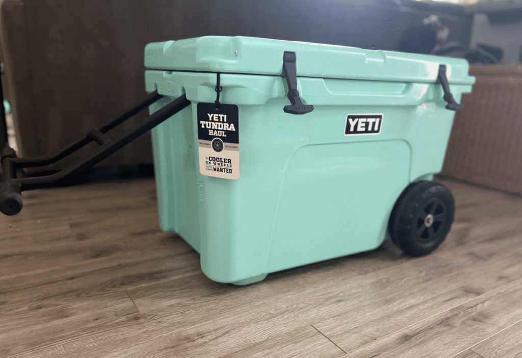 Amazing YETI Tundra Haul Wheeled Cooler Seafoam Limited Edition