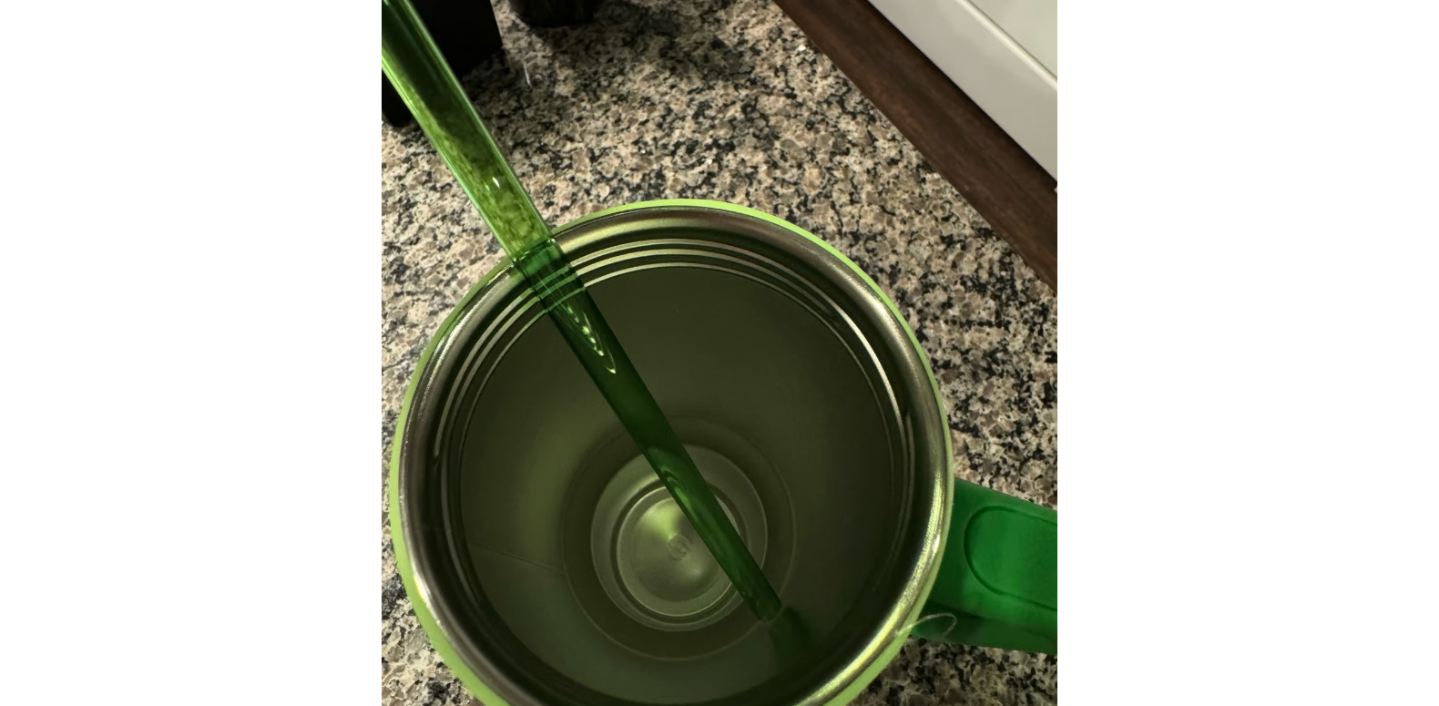 Starbucks Stanley Pearl Green Quencher 40oz with slime sleeve and straw topper Halloween tumbler