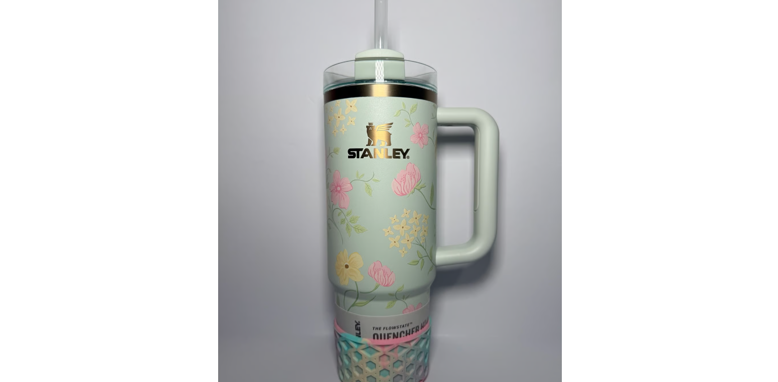 Stanley Spring Blossom Tumbler 30oz Easter 2026 insulated tumbler with boot and straw toppers