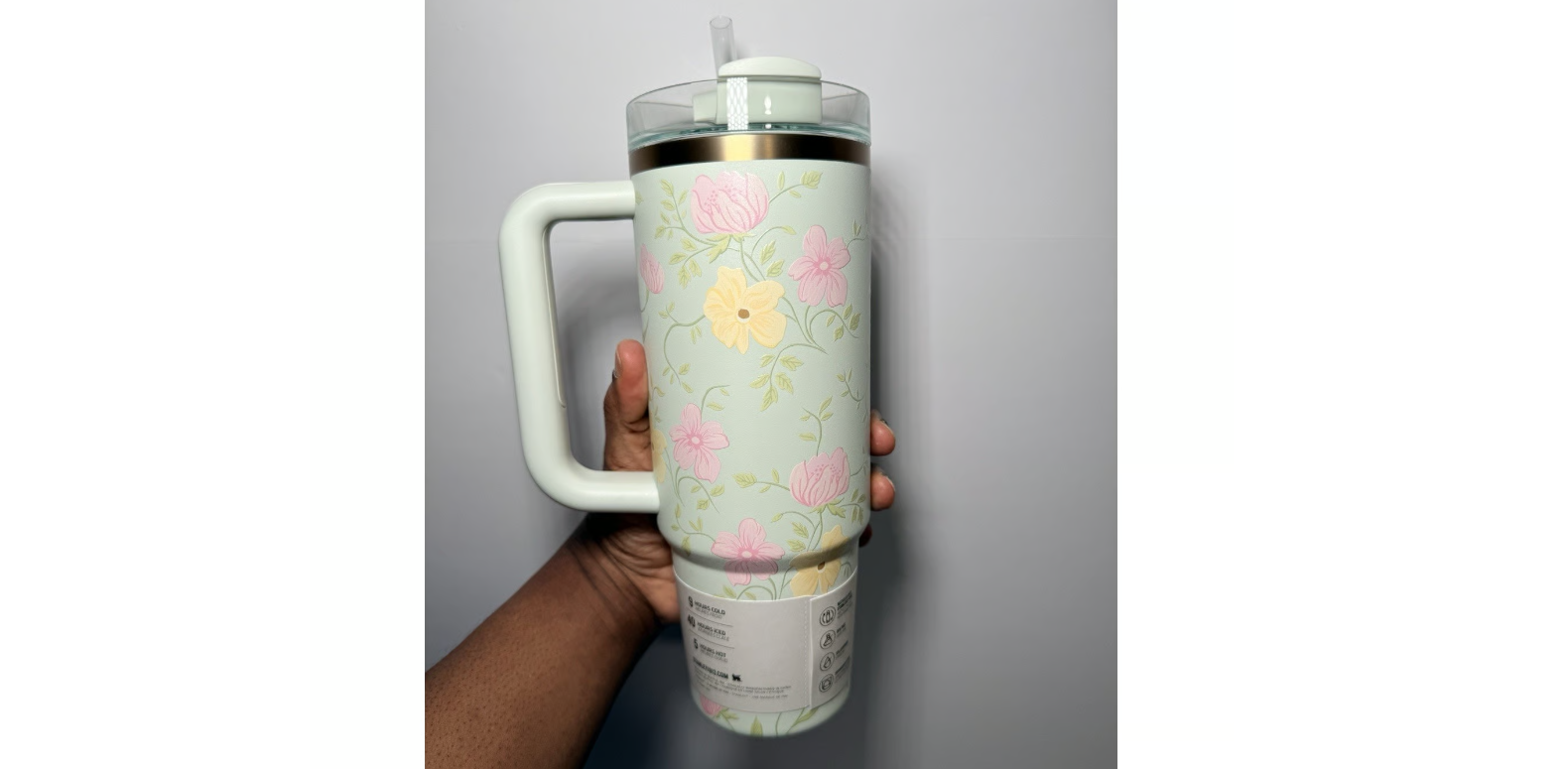 Stanley Spring Blossom Tumbler 30oz Easter 2026 insulated tumbler with boot and straw toppers