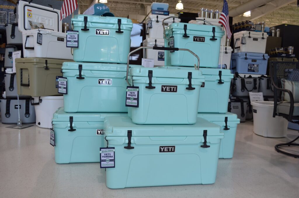 Seafoam YETI Tundra 35 Cooler insulated outdoor hard cooler for camping fishing boating and travel