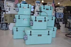 Seafoam YETI Tundra 35 Cooler insulated outdoor hard cooler for camping fishing boating and travel