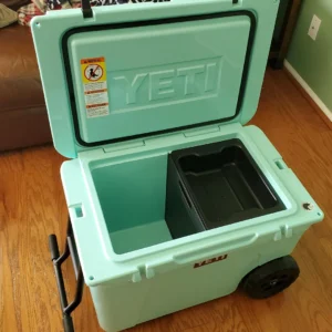 YETI Tundra Haul Wheeled Cooler Seafoam limited edition outdoor rolling cooler for camping fishing and travel