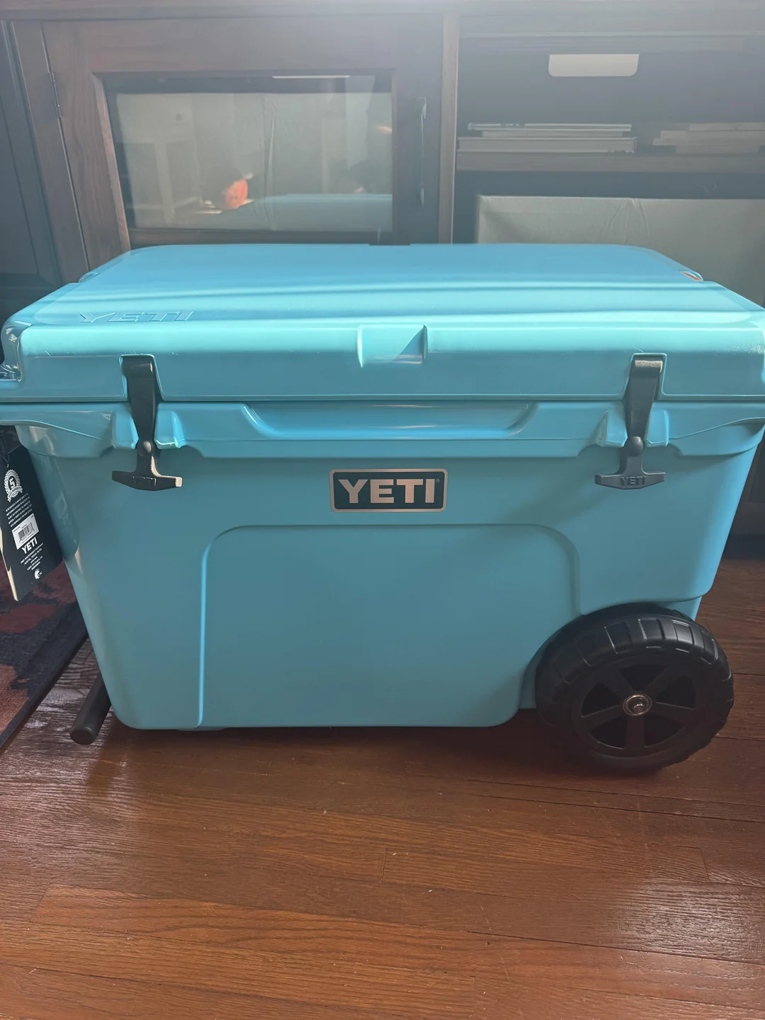 YETI Tundra Haul Wheeled Cooler Seafoam limited edition outdoor rolling cooler for camping fishing and travel