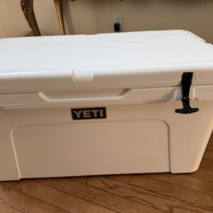 YETI Tundra 75 White Cool Box UK premium hard cooler for camping fishing hunting and outdoor adventures