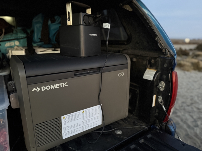 Portable fridge freezer with ice maker for camping caravans campervans and outdoor adventures