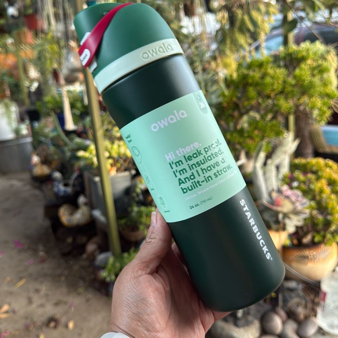 Starbucks Owala Forest Green 24oz UK Limited Edition FreeSip Bottle
