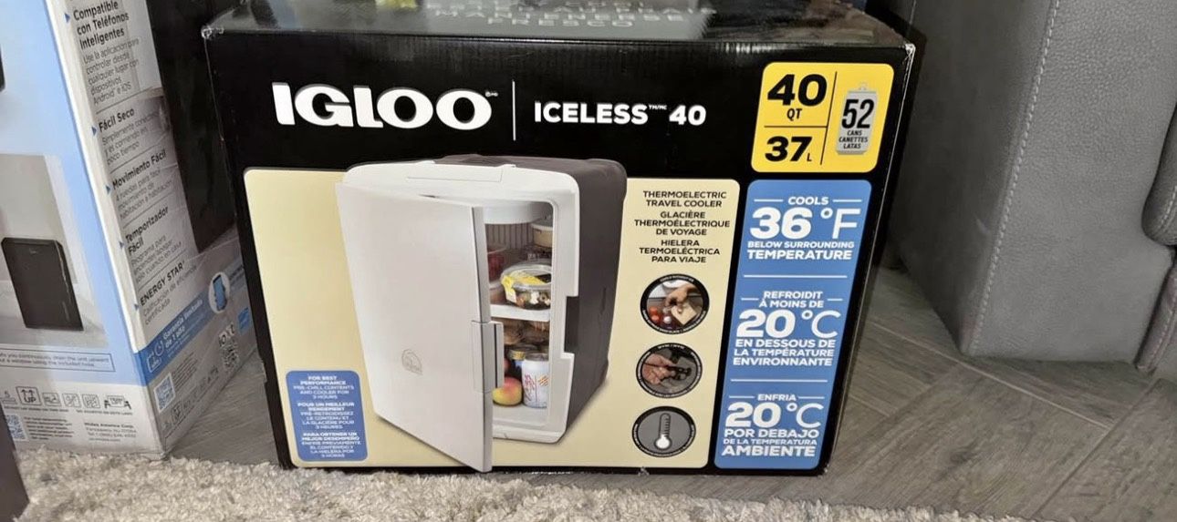 Igloo Iceless 40QT Electric Cooler UK 37L Brand New