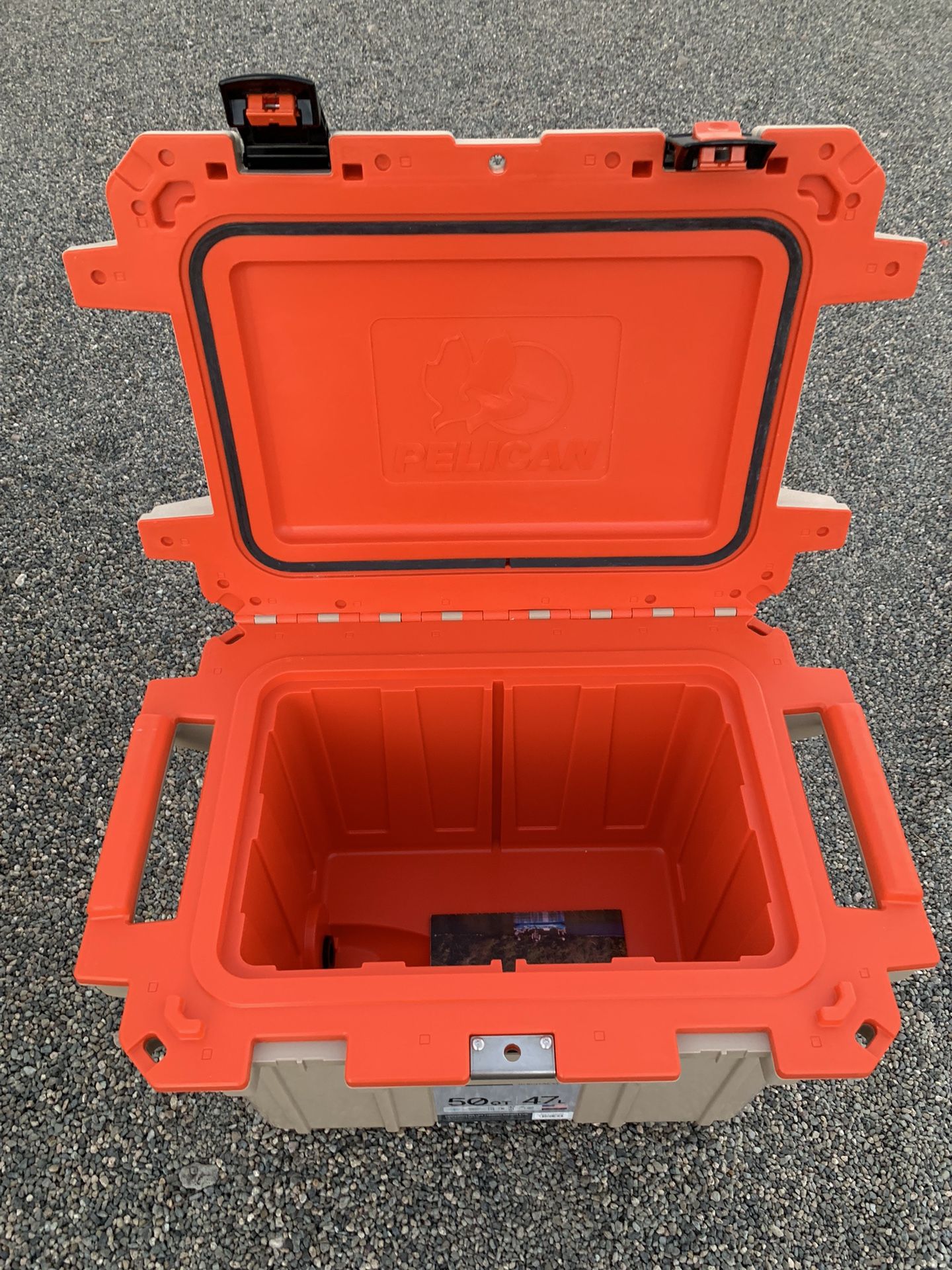 Pelican 50QT Elite Cooler UK Tan Orange Brand New