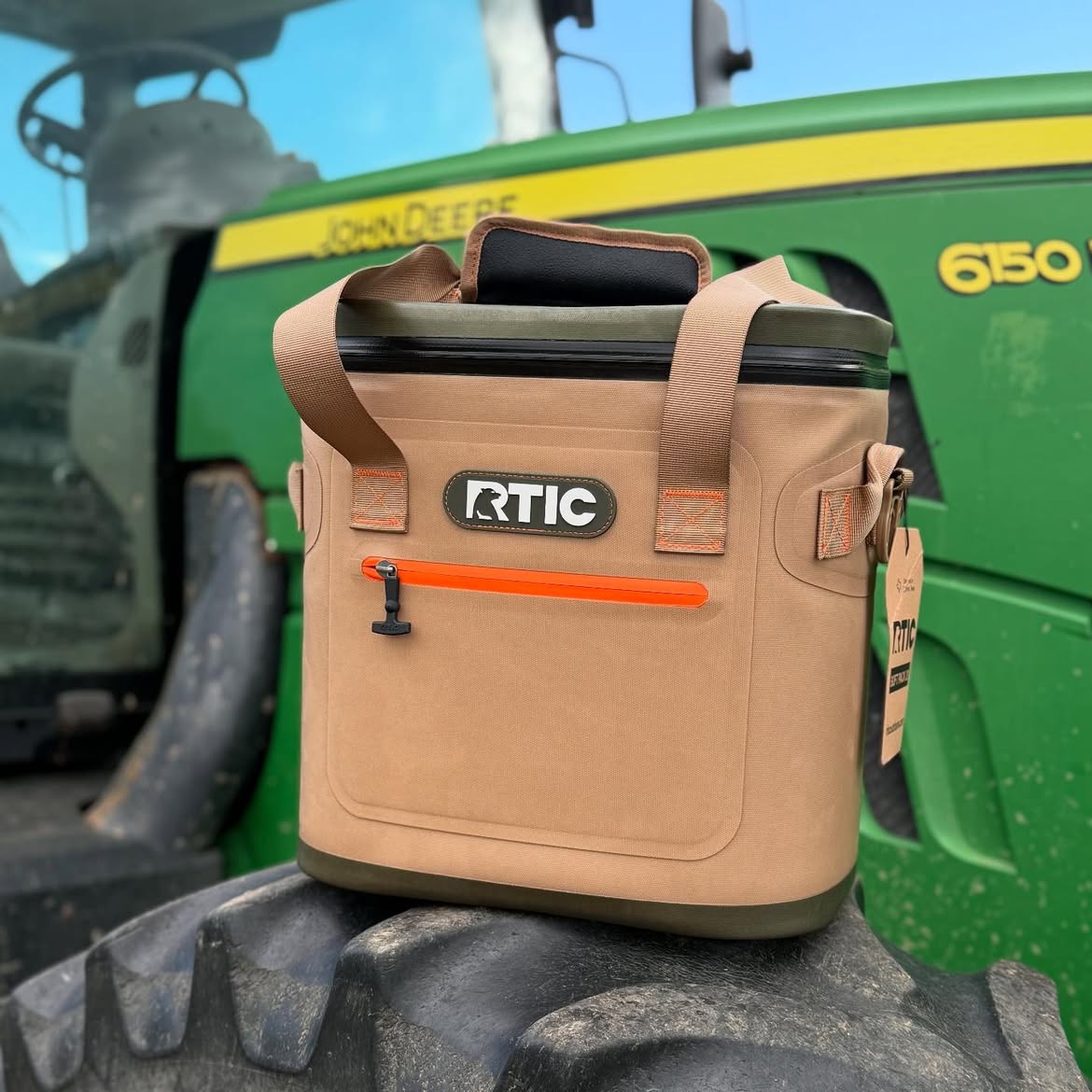 RTIC 30 Can Soft Cooler UK in Tan and Orange colour options