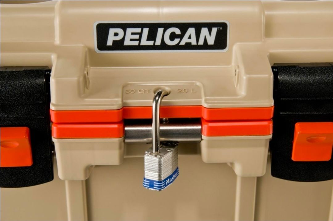 Pelican 30QT Elite Cooler UK Tan Orange