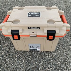 Pelican 50QT Elite Cooler UK Tan Orange Brand New
